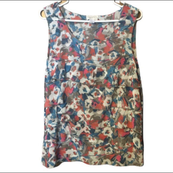 LOFT sleeveless ruffle blouse - Picture 5 of 8